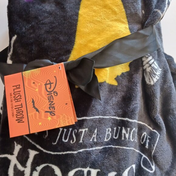 Disney Halloween Hocus Pocus Sanderson Sisters Plush Throw Blanket 50" x 70" - Picture 4 of 10